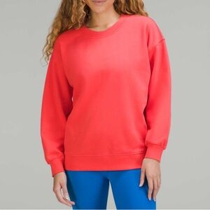 Lululemon Perfectly Oversized Crew Pale Raspberry Sz 4 *S26
